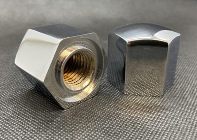 CNC-turned metal component designed for precision engineering applications.
